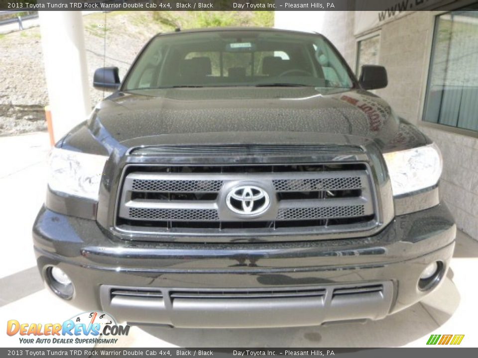 2013 Toyota Tundra TRD Rock Warrior Double Cab 4x4 Black / Black Photo #6