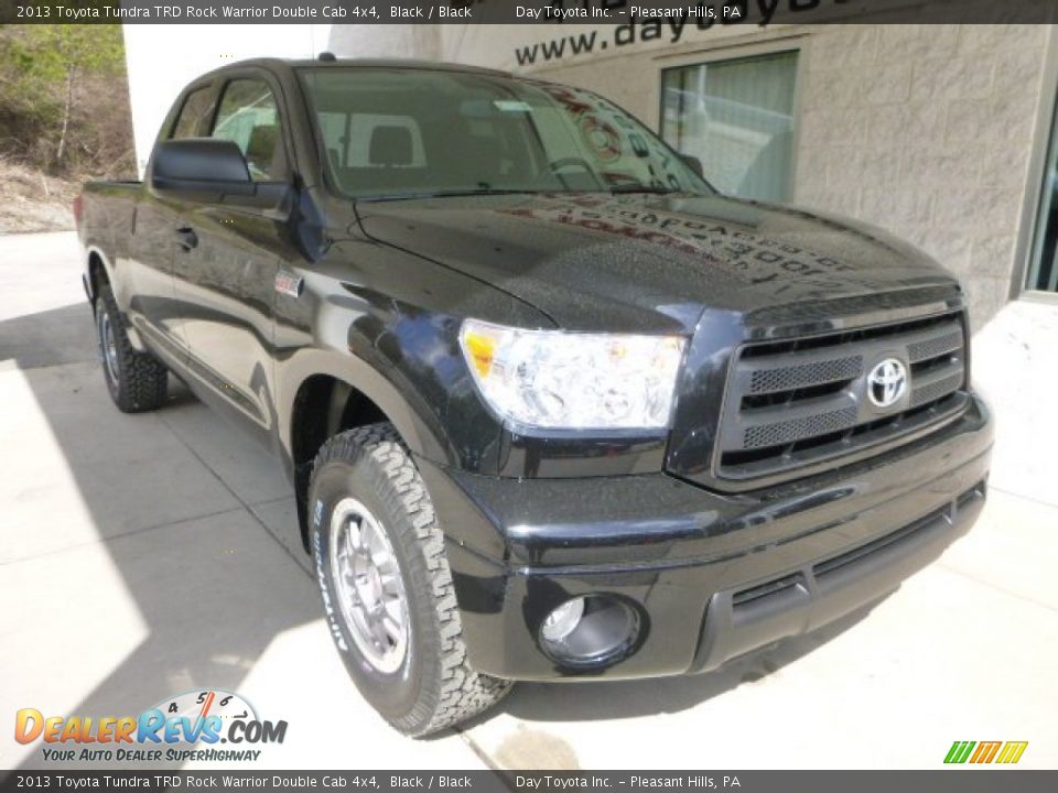 2013 Toyota Tundra TRD Rock Warrior Double Cab 4x4 Black / Black Photo #7