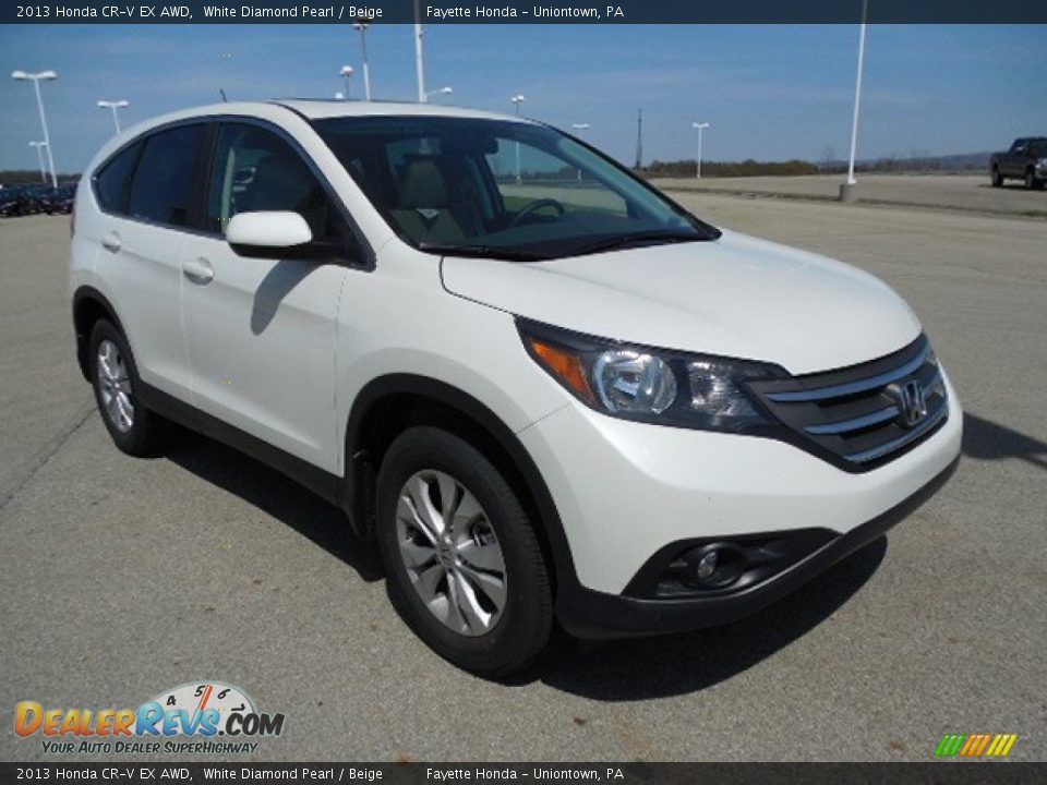 Front 3/4 View of 2013 Honda CR-V EX AWD Photo #5