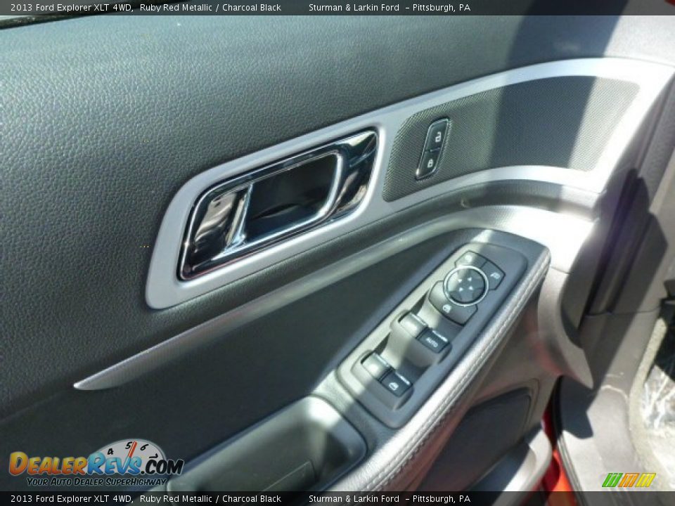 2013 Ford Explorer XLT 4WD Ruby Red Metallic / Charcoal Black Photo #11