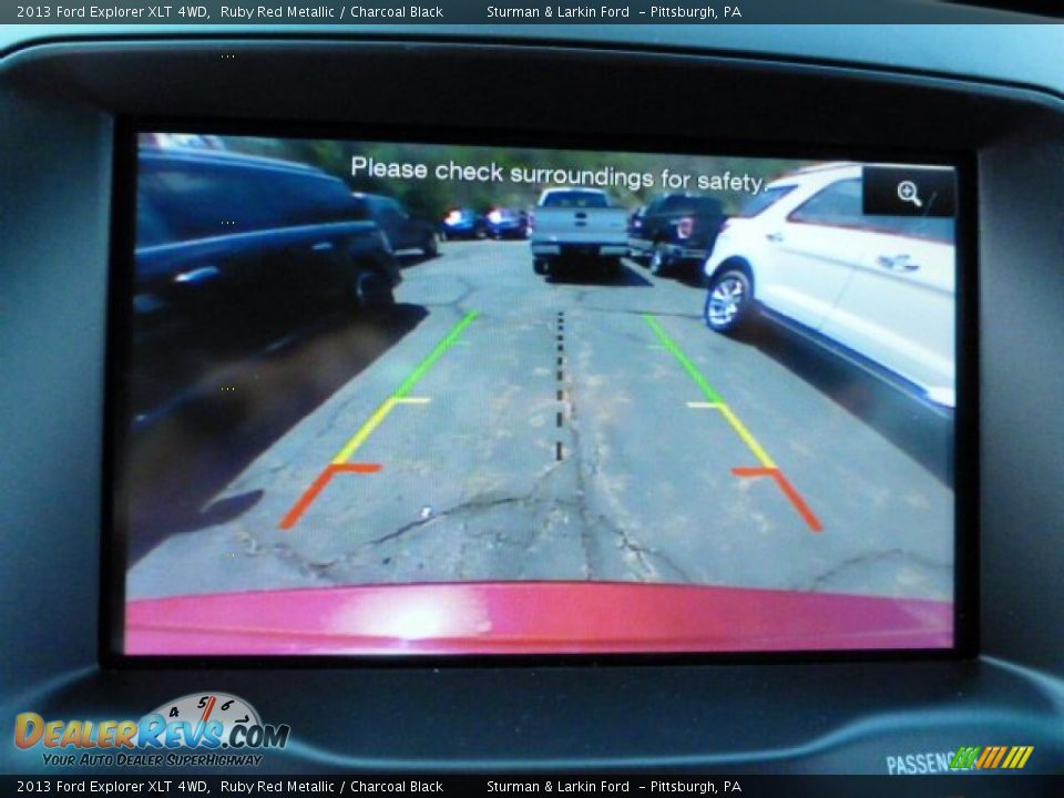 2013 Ford Explorer XLT 4WD Ruby Red Metallic / Charcoal Black Photo #13
