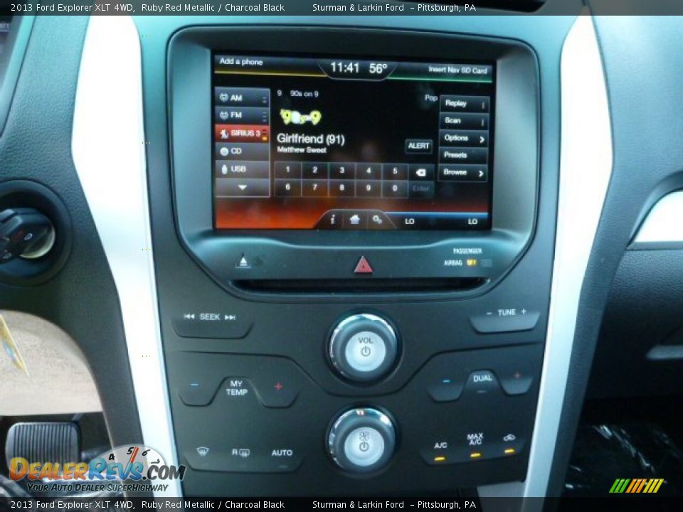 2013 Ford Explorer XLT 4WD Ruby Red Metallic / Charcoal Black Photo #14