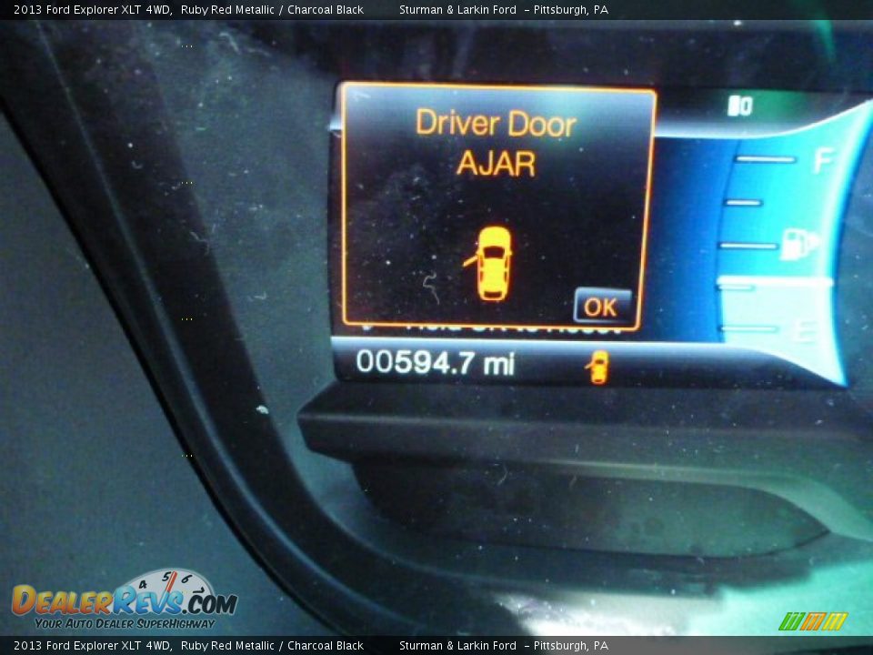 2013 Ford Explorer XLT 4WD Ruby Red Metallic / Charcoal Black Photo #15