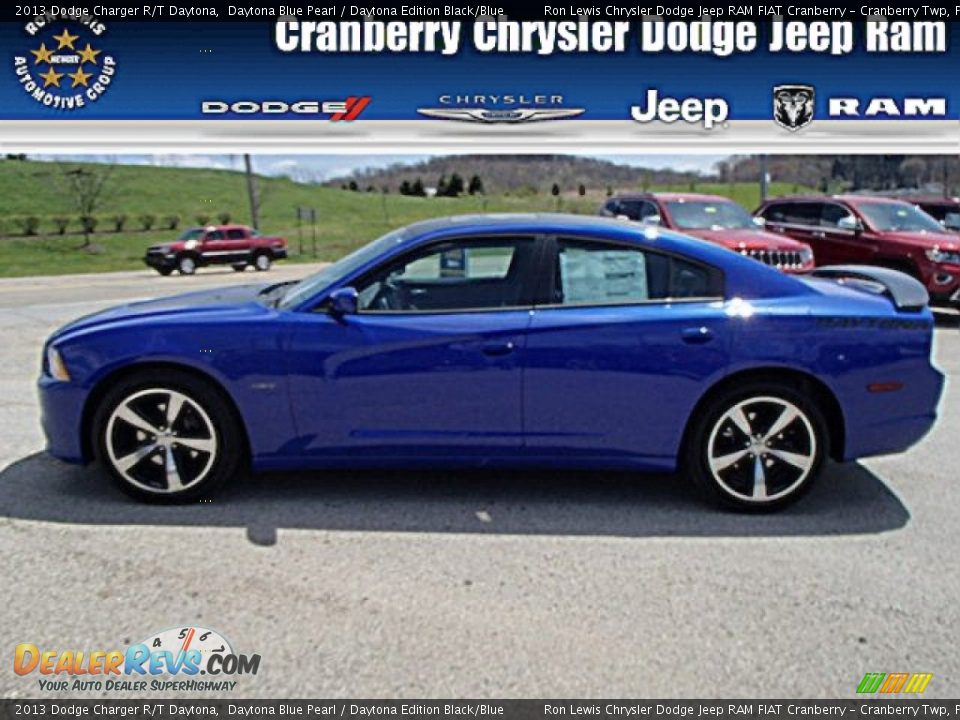 2013 Dodge Charger R/T Daytona Daytona Blue Pearl / Daytona Edition Black/Blue Photo #1