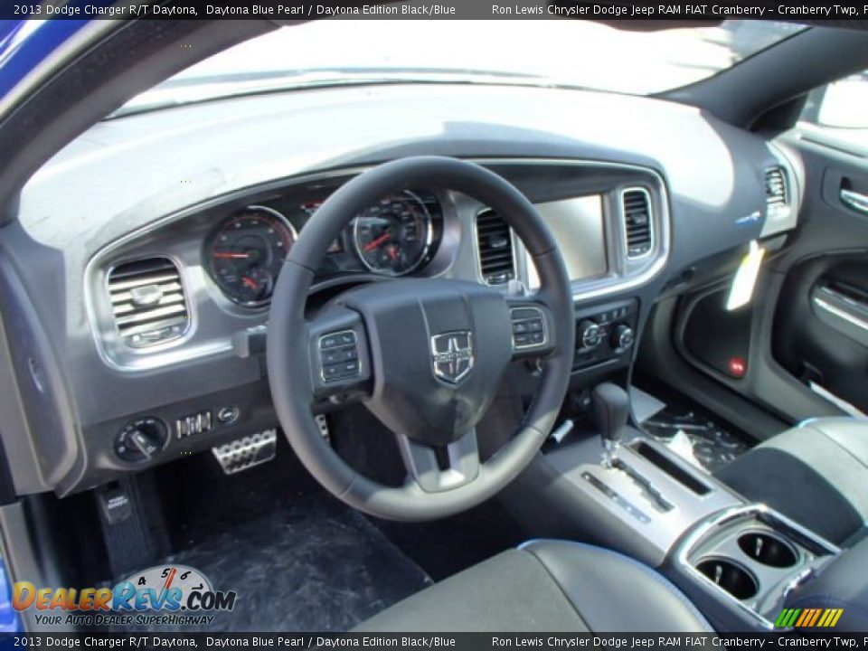 Daytona Edition Black/Blue Interior - 2013 Dodge Charger R/T Daytona Photo #10