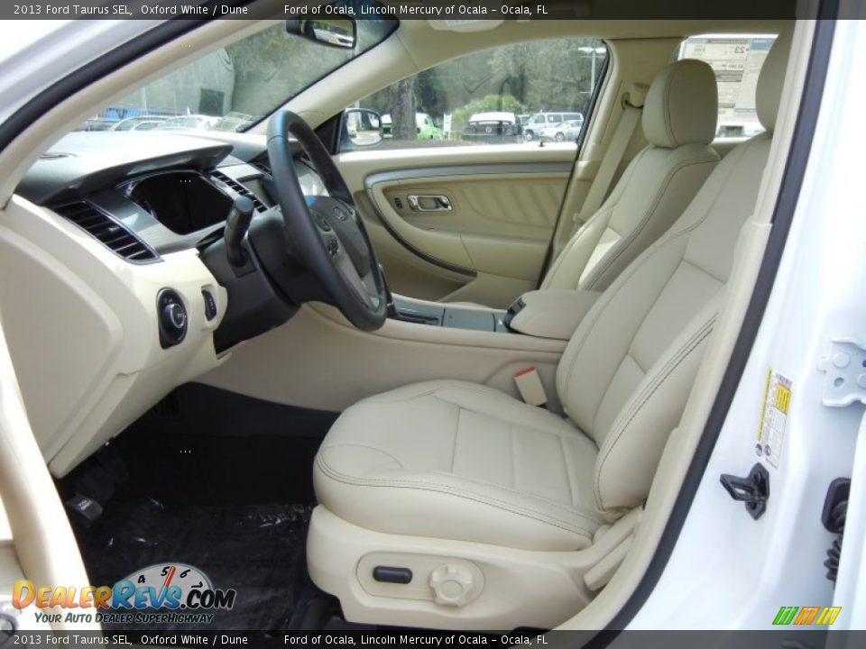 2013 Ford Taurus SEL Oxford White / Dune Photo #5