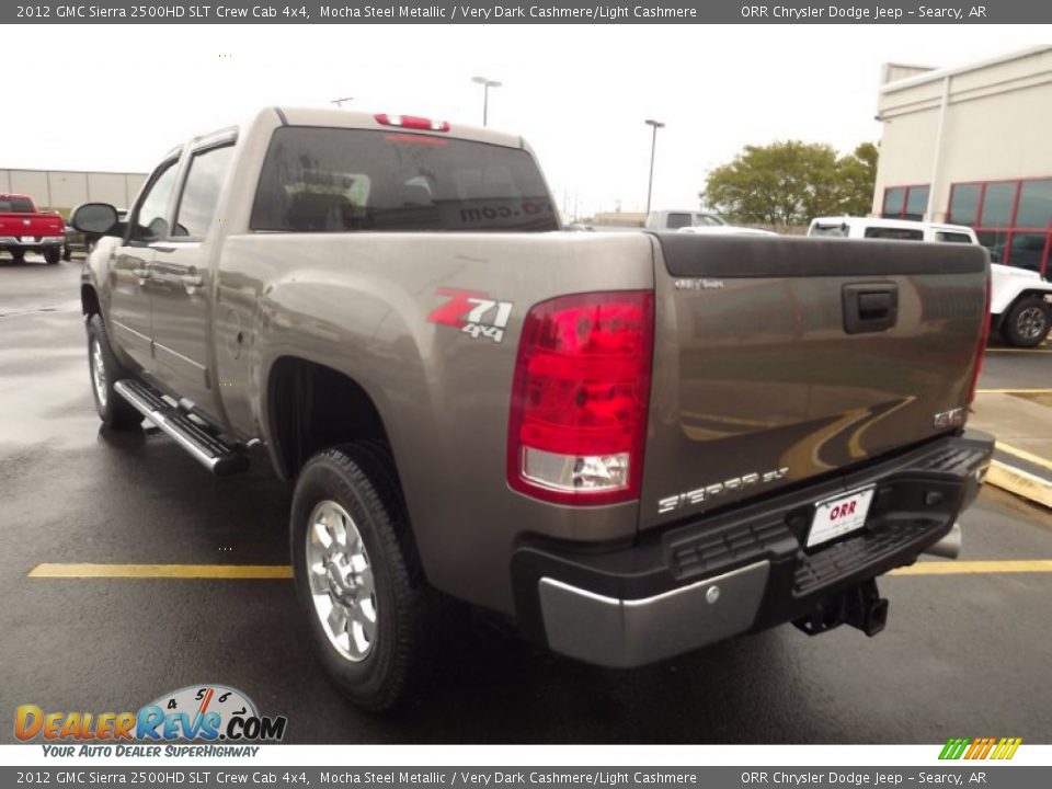 2012 GMC Sierra 2500HD SLT Crew Cab 4x4 Mocha Steel Metallic / Very Dark Cashmere/Light Cashmere Photo #7