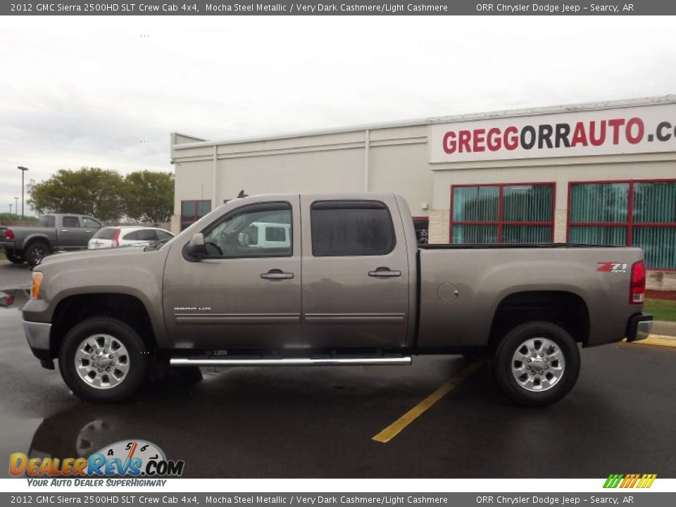 2012 GMC Sierra 2500HD SLT Crew Cab 4x4 Mocha Steel Metallic / Very Dark Cashmere/Light Cashmere Photo #8