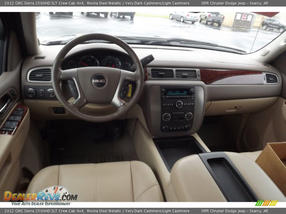 2012 GMC Sierra 2500HD SLT Crew Cab 4x4 Mocha Steel Metallic / Very Dark Cashmere/Light Cashmere Photo #9