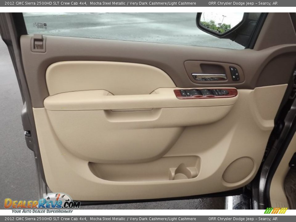 2012 GMC Sierra 2500HD SLT Crew Cab 4x4 Mocha Steel Metallic / Very Dark Cashmere/Light Cashmere Photo #13