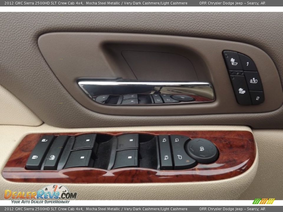 2012 GMC Sierra 2500HD SLT Crew Cab 4x4 Mocha Steel Metallic / Very Dark Cashmere/Light Cashmere Photo #16