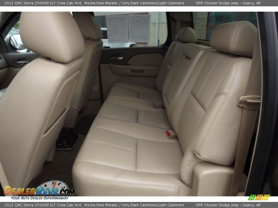 2012 GMC Sierra 2500HD SLT Crew Cab 4x4 Mocha Steel Metallic / Very Dark Cashmere/Light Cashmere Photo #17