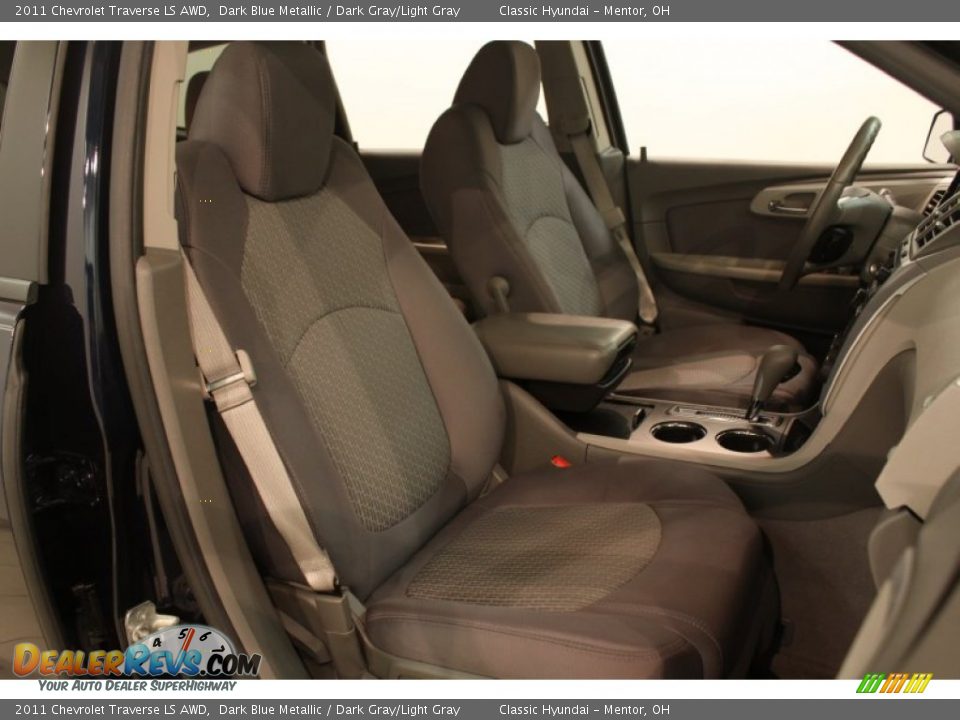 2011 Chevrolet Traverse LS AWD Dark Blue Metallic / Dark Gray/Light Gray Photo #11