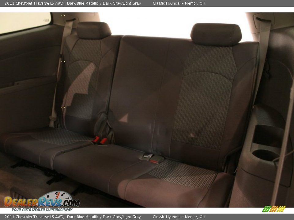 2011 Chevrolet Traverse LS AWD Dark Blue Metallic / Dark Gray/Light Gray Photo #14