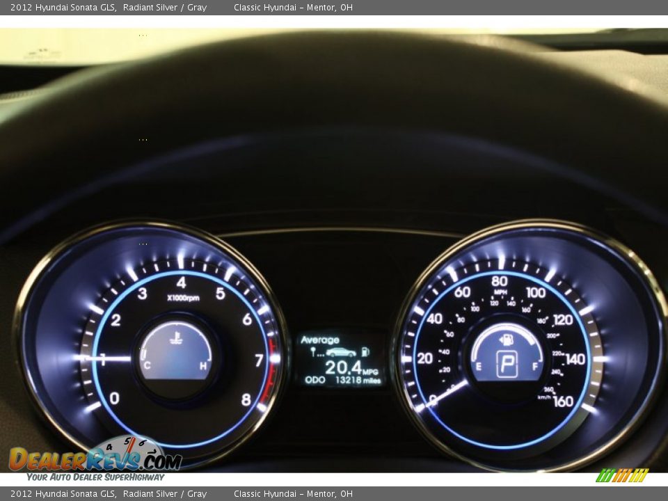 2012 Hyundai Sonata GLS Radiant Silver / Gray Photo #7