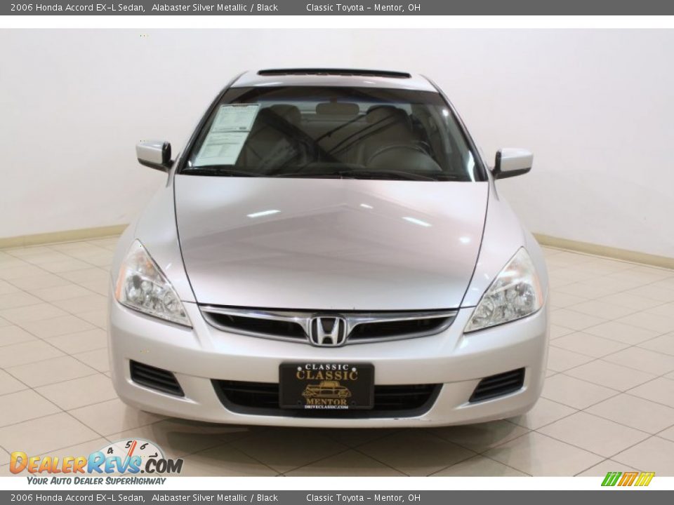 2006 Honda Accord EX-L Sedan Alabaster Silver Metallic / Black Photo #2