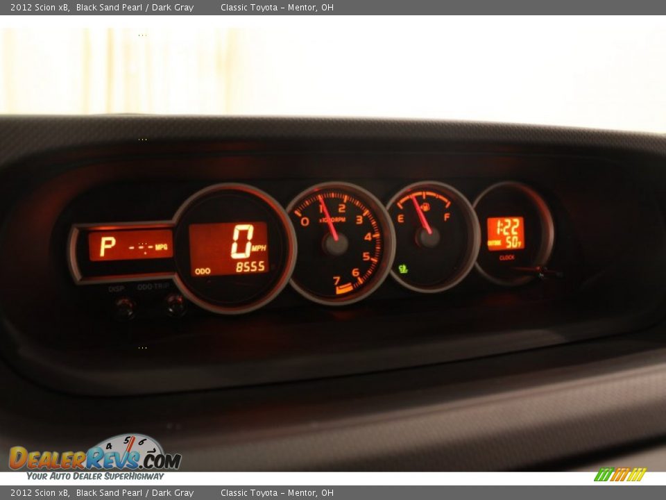2012 Scion xB Black Sand Pearl / Dark Gray Photo #8