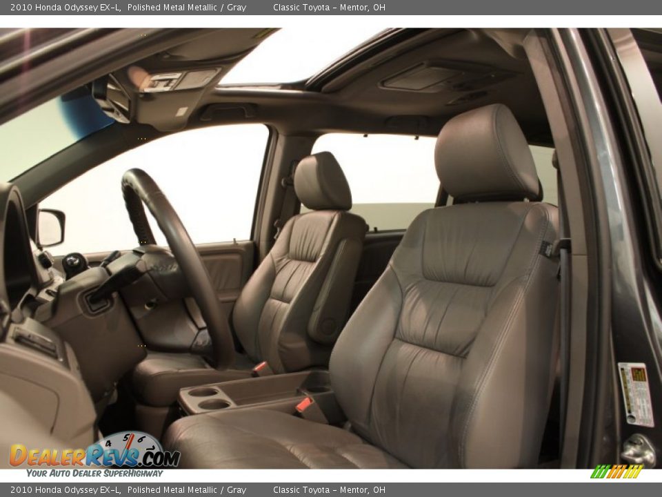 2010 Honda Odyssey EX-L Polished Metal Metallic / Gray Photo #6