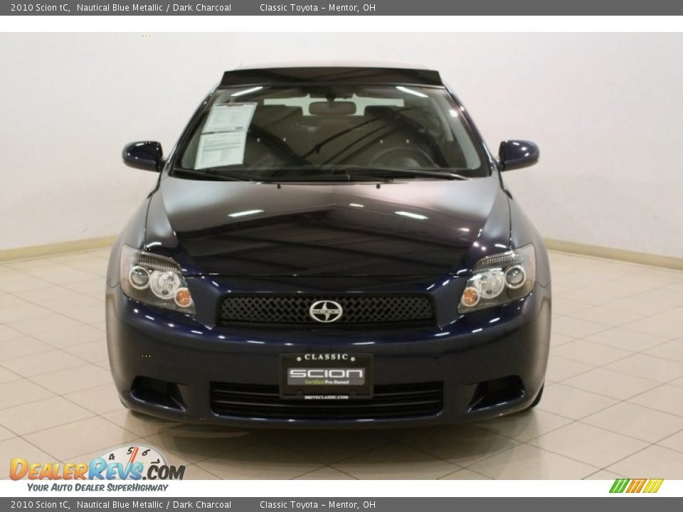 2010 Scion tC Nautical Blue Metallic / Dark Charcoal Photo #2