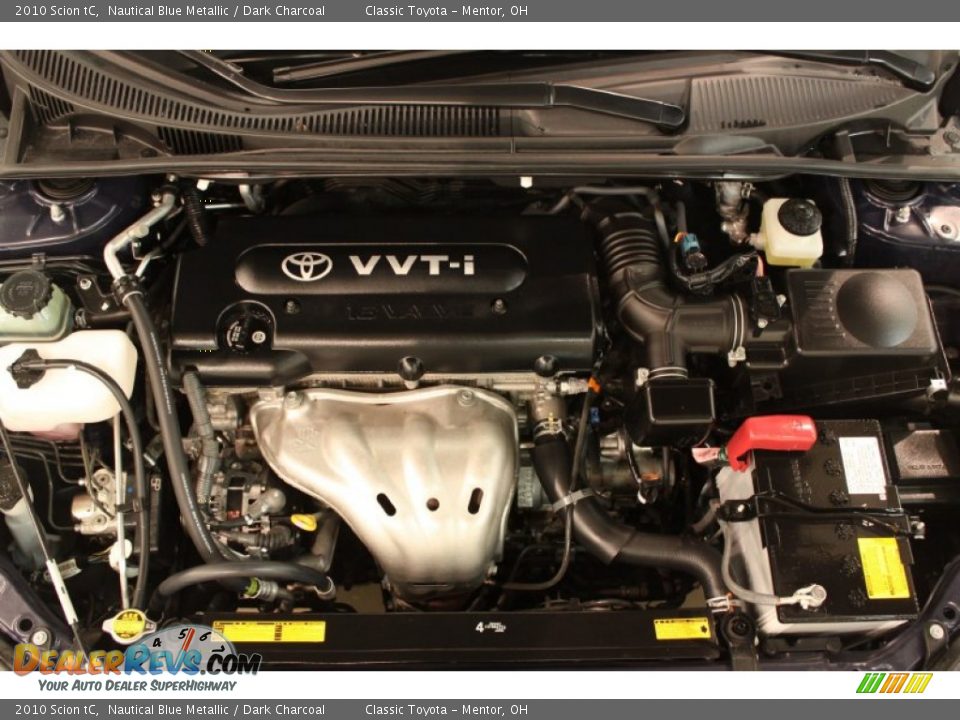 2010 Scion tC Nautical Blue Metallic / Dark Charcoal Photo #14