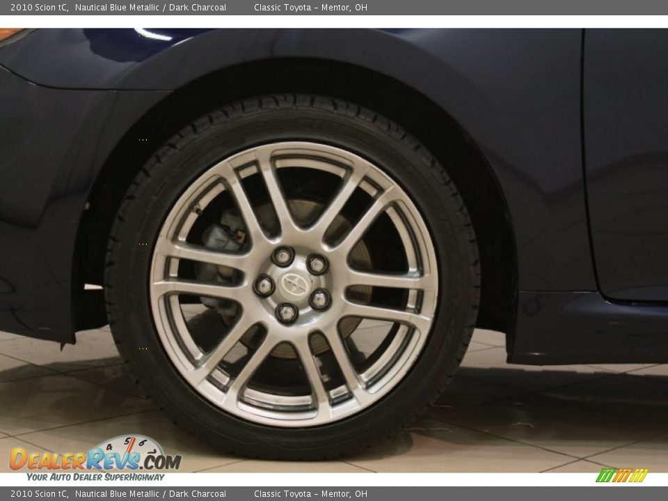 2010 Scion tC Nautical Blue Metallic / Dark Charcoal Photo #15