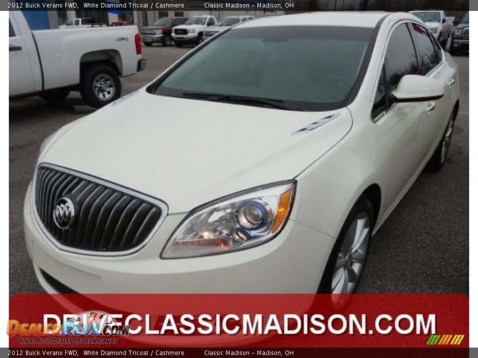 2012 Buick Verano FWD White Diamond Tricoat / Cashmere Photo #1