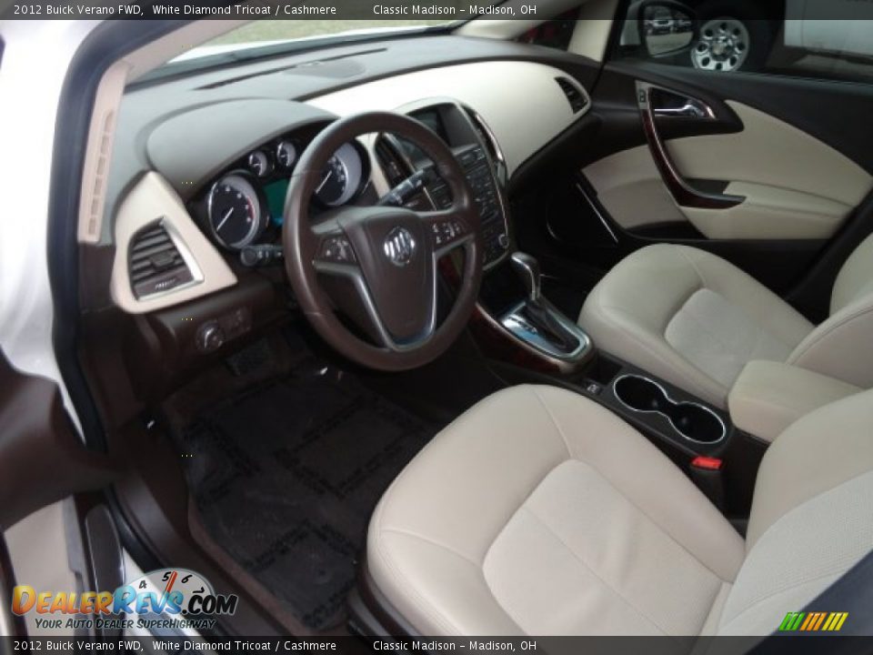 2012 Buick Verano FWD White Diamond Tricoat / Cashmere Photo #3