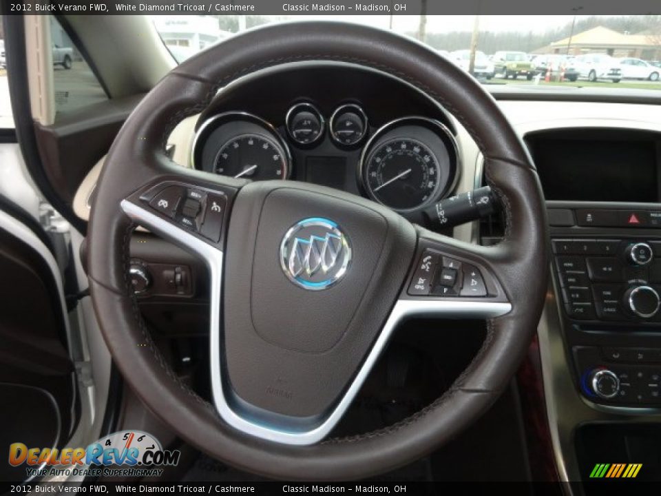 2012 Buick Verano FWD White Diamond Tricoat / Cashmere Photo #7