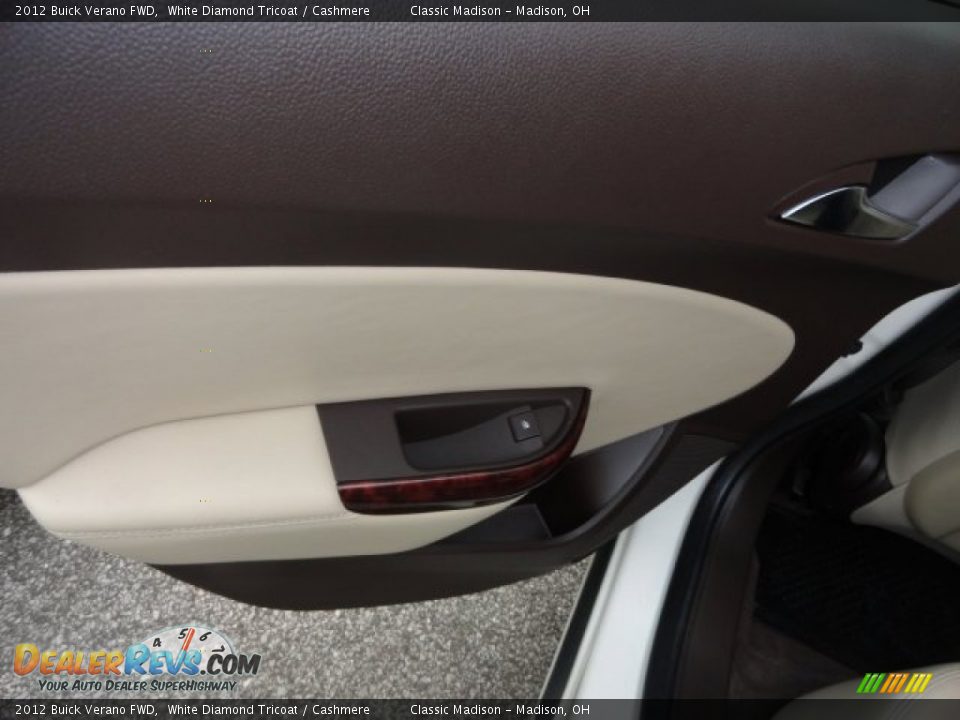 2012 Buick Verano FWD White Diamond Tricoat / Cashmere Photo #9