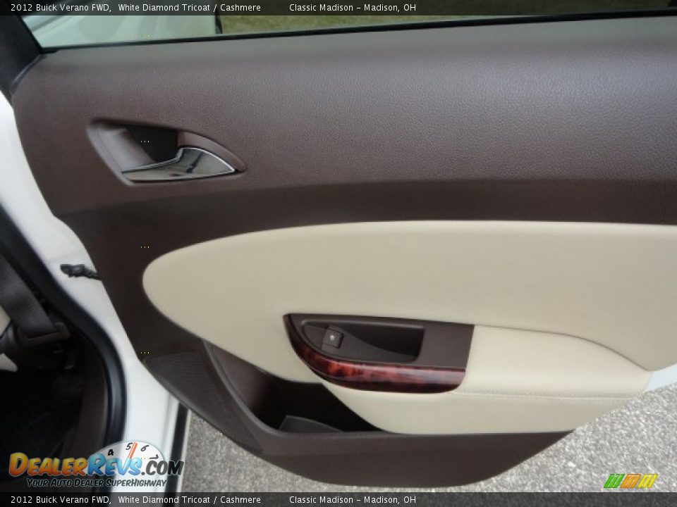 2012 Buick Verano FWD White Diamond Tricoat / Cashmere Photo #12