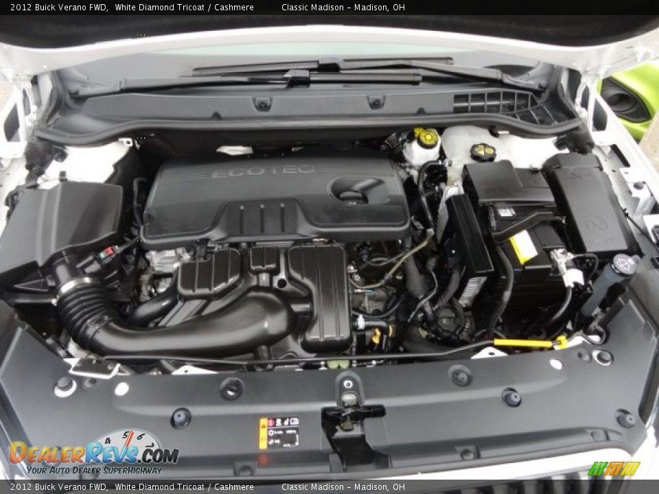 2012 Buick Verano FWD White Diamond Tricoat / Cashmere Photo #16