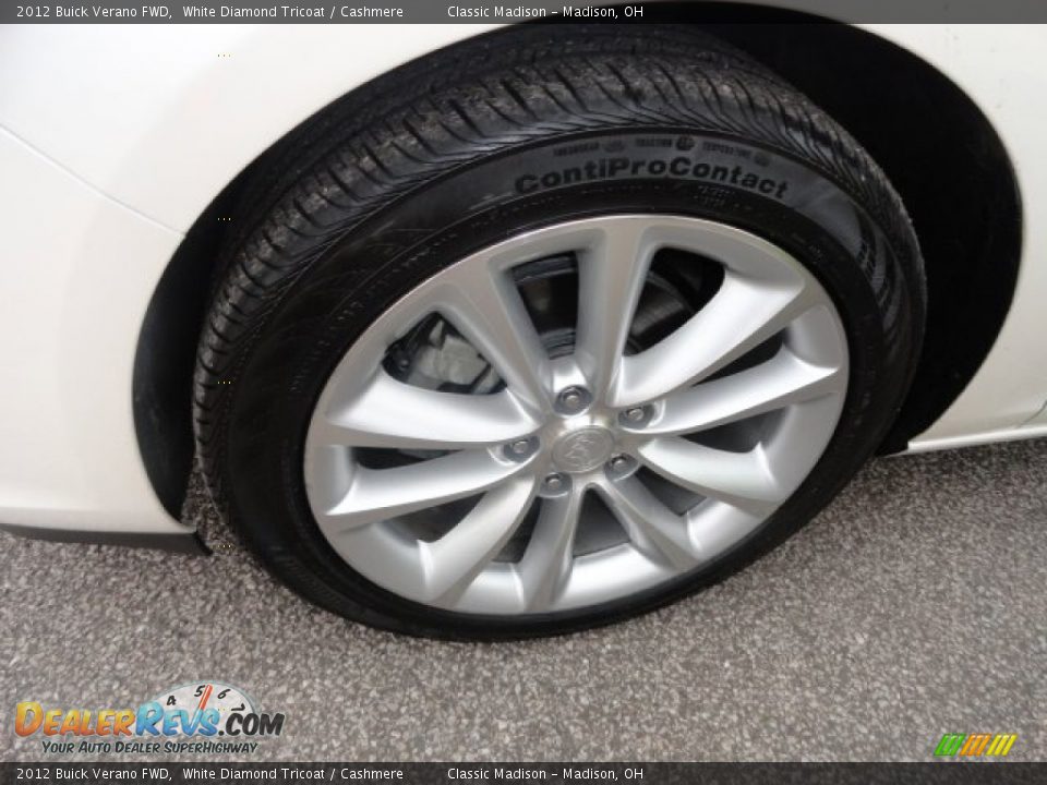 2012 Buick Verano FWD White Diamond Tricoat / Cashmere Photo #17