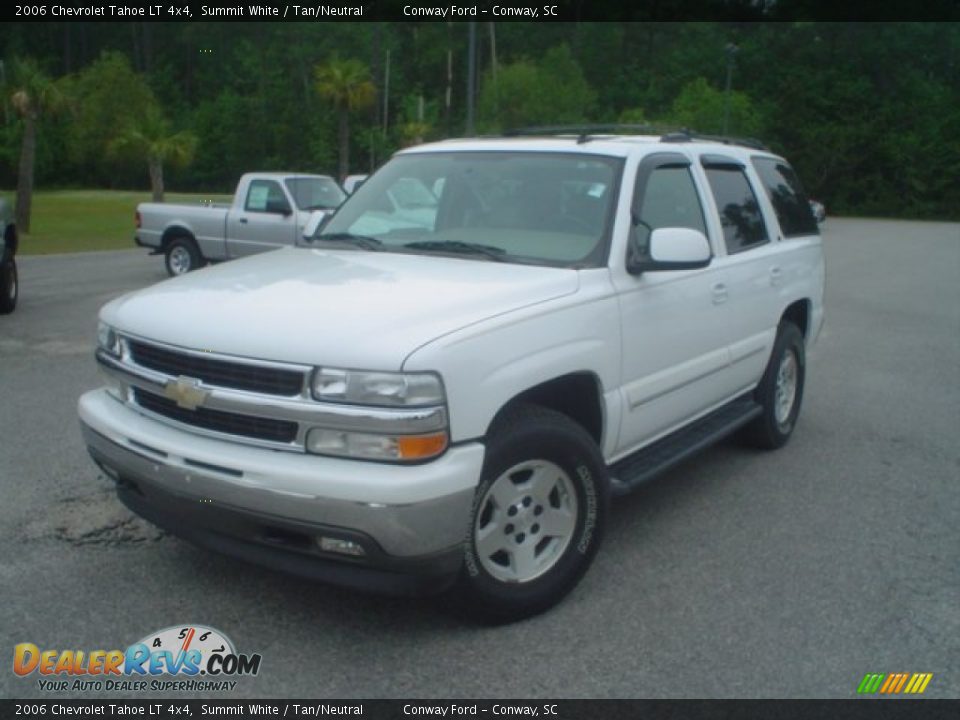 2006 Chevrolet Tahoe LT 4x4 Summit White / Tan/Neutral Photo #1