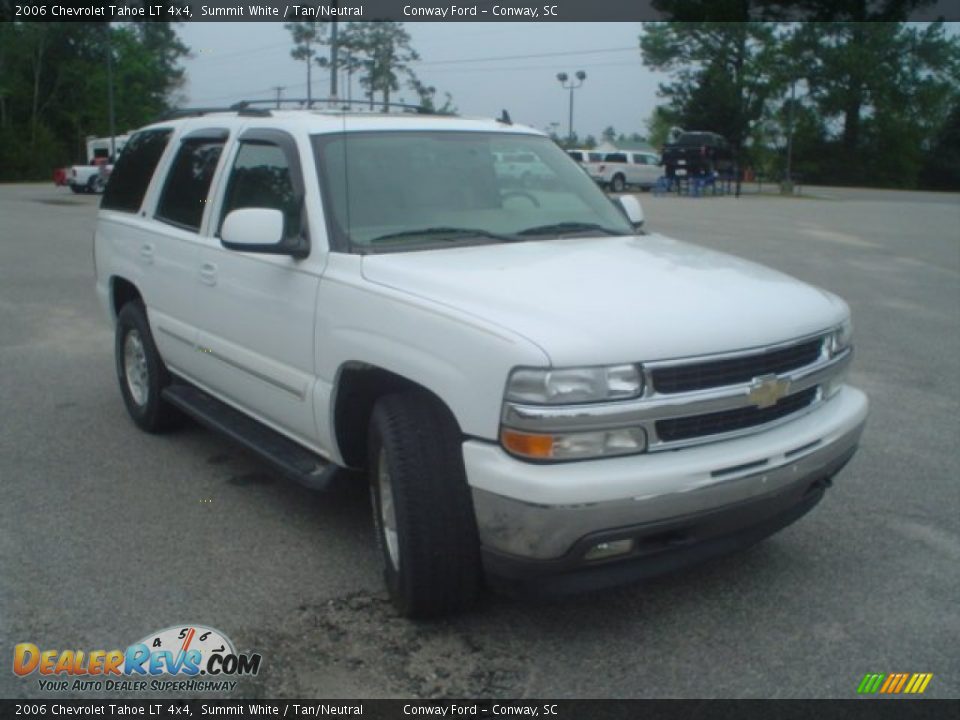 2006 Chevrolet Tahoe LT 4x4 Summit White / Tan/Neutral Photo #3