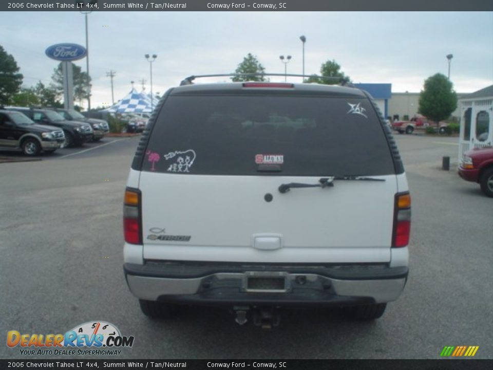 2006 Chevrolet Tahoe LT 4x4 Summit White / Tan/Neutral Photo #6