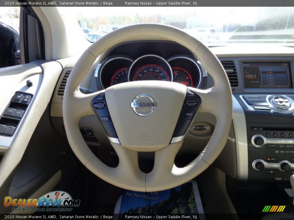 2010 Nissan Murano SL AWD Saharan Stone Metallic / Beige Photo #13
