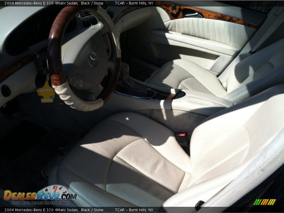 2004 Mercedes-Benz E 320 4Matic Sedan Black / Stone Photo #9