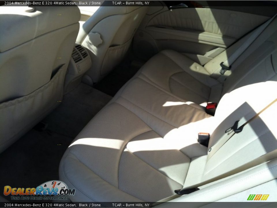 2004 Mercedes-Benz E 320 4Matic Sedan Black / Stone Photo #12