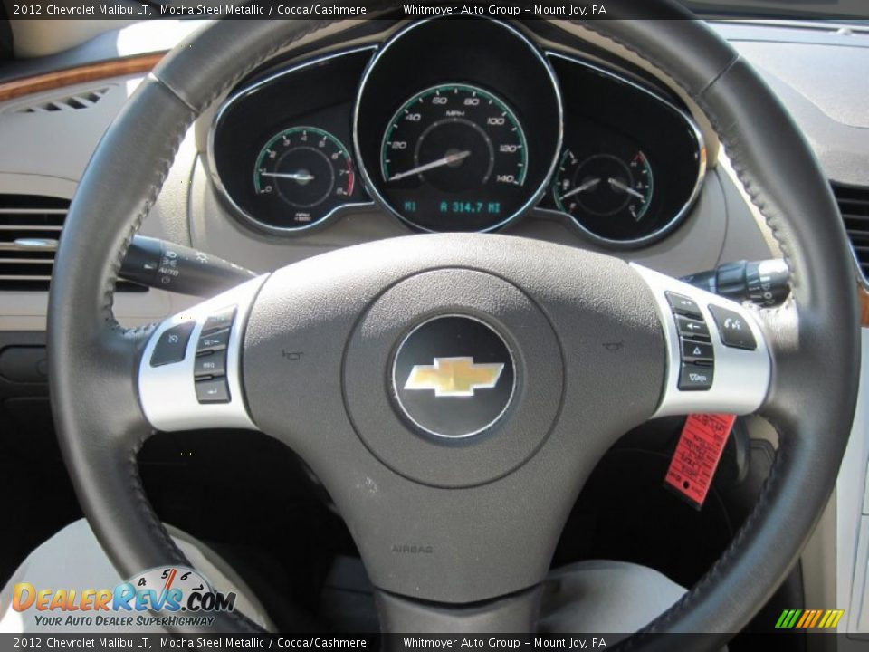 2012 Chevrolet Malibu LT Steering Wheel Photo #23