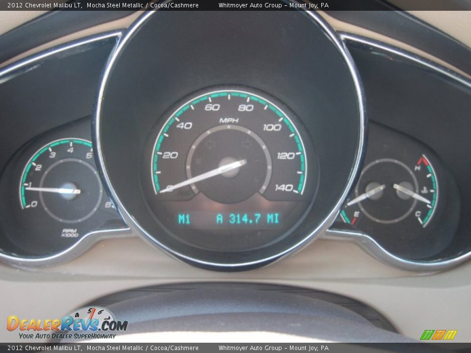 2012 Chevrolet Malibu LT Gauges Photo #24