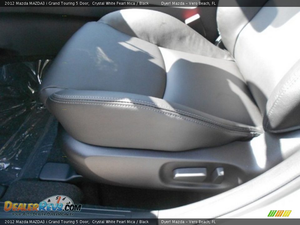 2012 Mazda MAZDA3 i Grand Touring 5 Door Crystal White Pearl Mica / Black Photo #10
