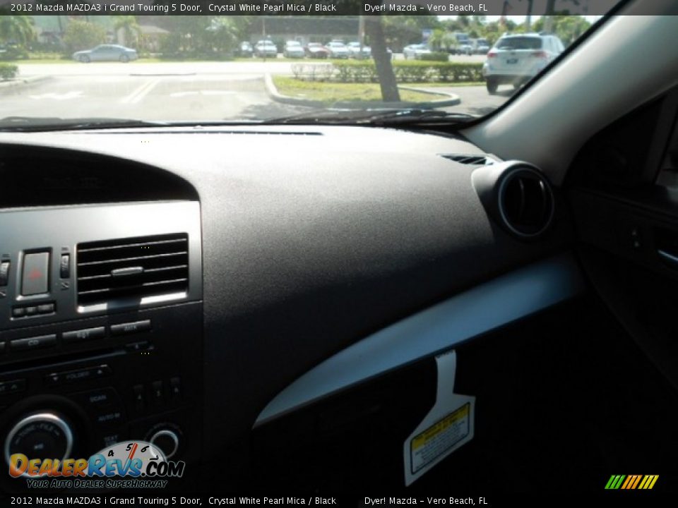 2012 Mazda MAZDA3 i Grand Touring 5 Door Crystal White Pearl Mica / Black Photo #13