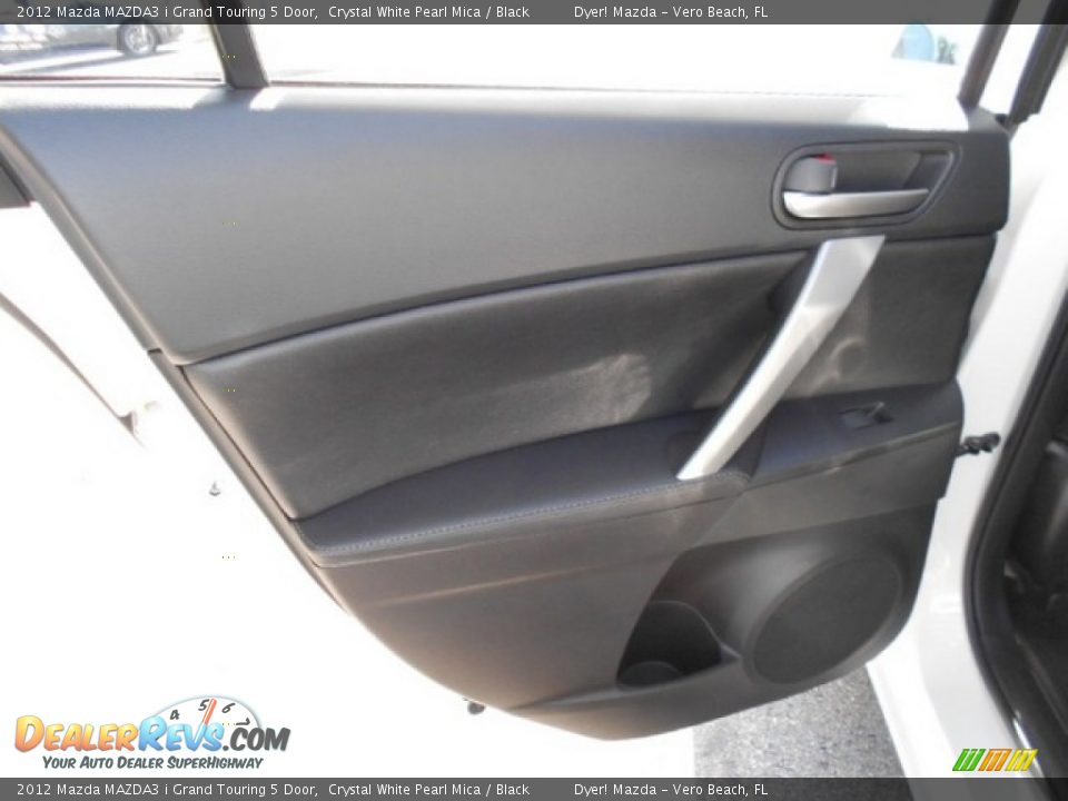 2012 Mazda MAZDA3 i Grand Touring 5 Door Crystal White Pearl Mica / Black Photo #15