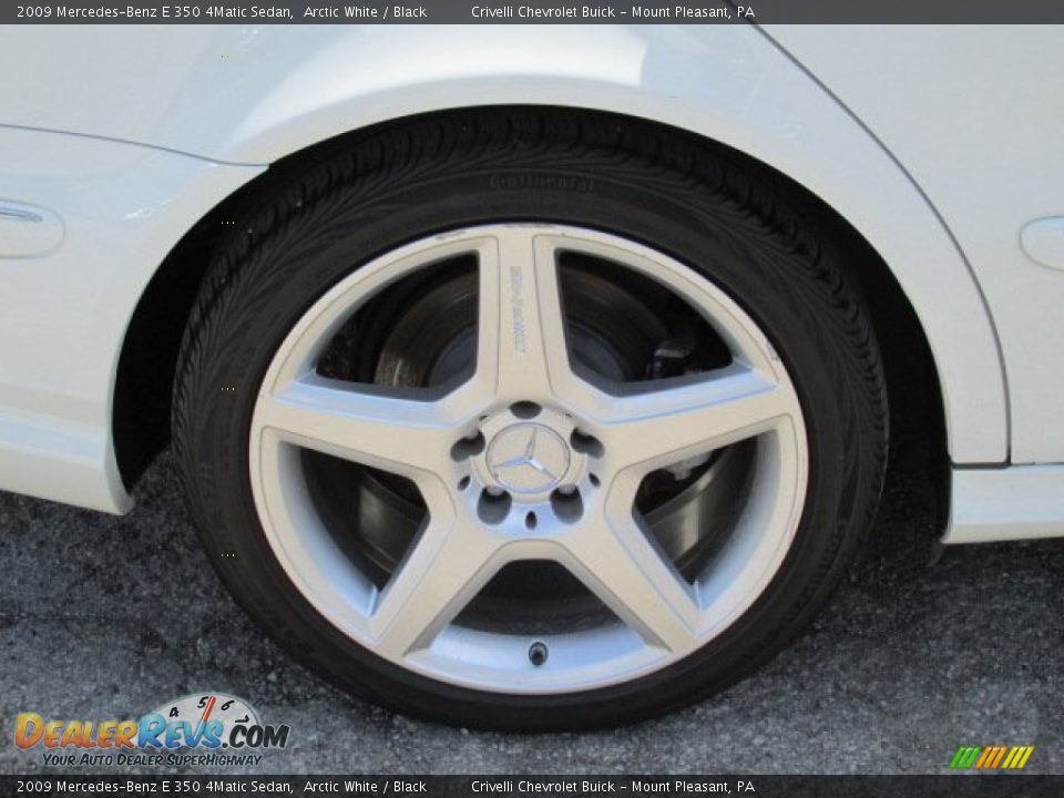 2009 Mercedes-Benz E 350 4Matic Sedan Arctic White / Black Photo #8