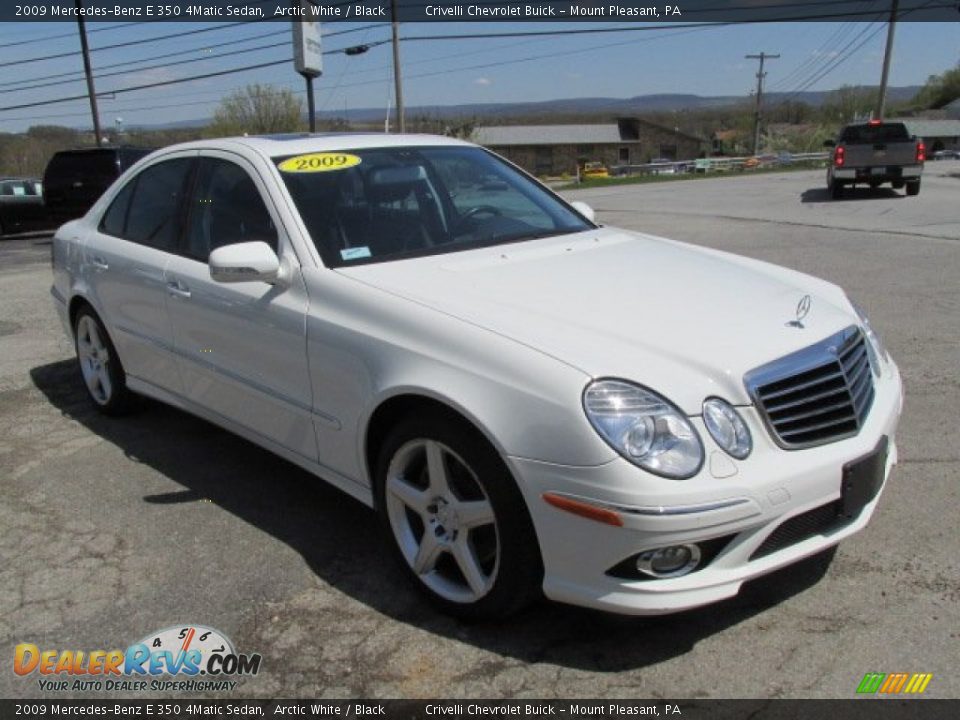 Front 3/4 View of 2009 Mercedes-Benz E 350 4Matic Sedan Photo #10