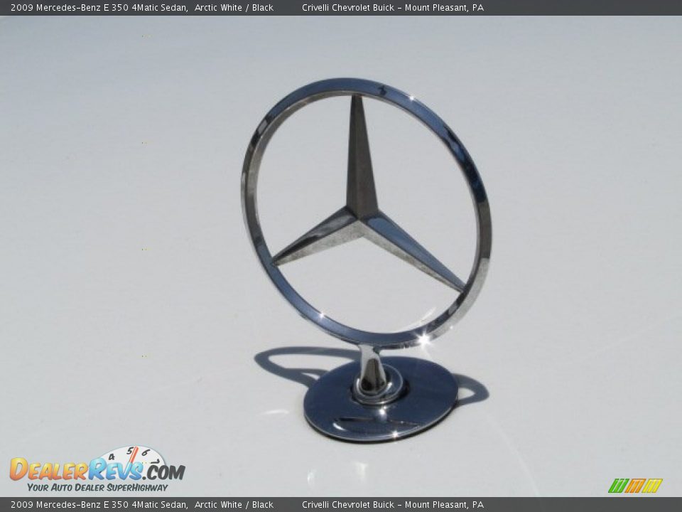 2009 Mercedes-Benz E 350 4Matic Sedan Arctic White / Black Photo #12