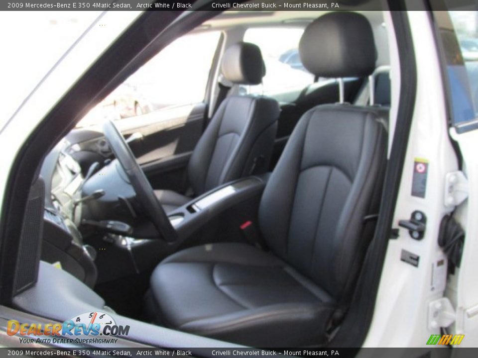 2009 Mercedes-Benz E 350 4Matic Sedan Arctic White / Black Photo #17
