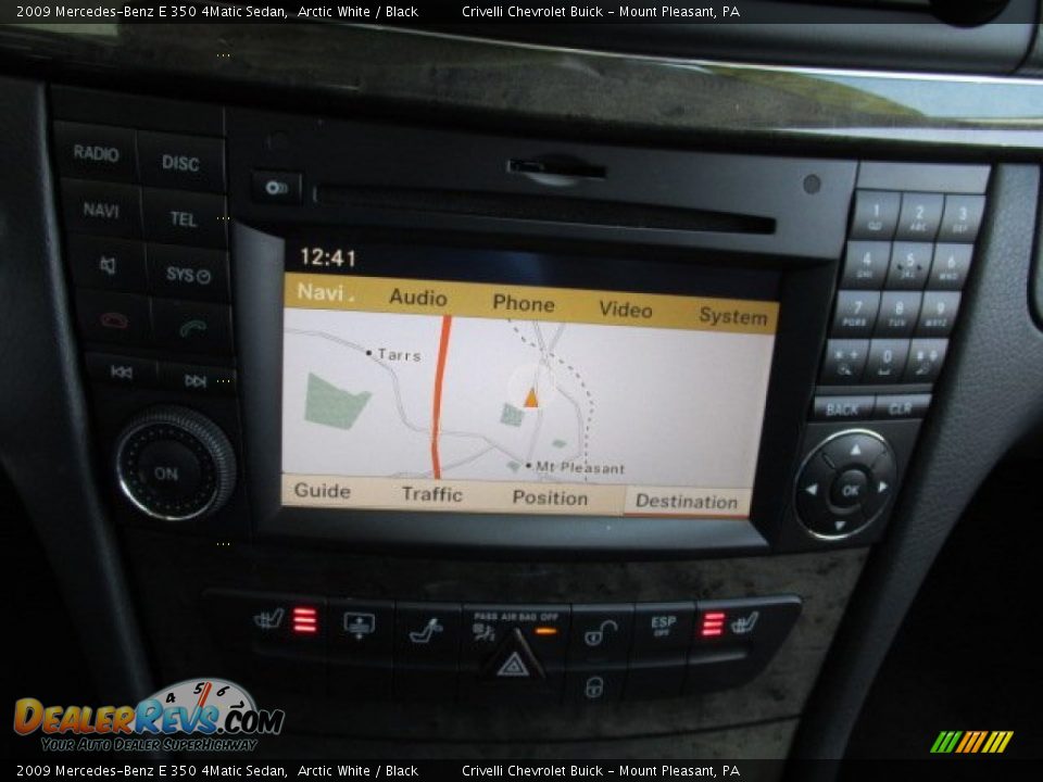 2009 Mercedes-Benz E 350 4Matic Sedan Arctic White / Black Photo #21