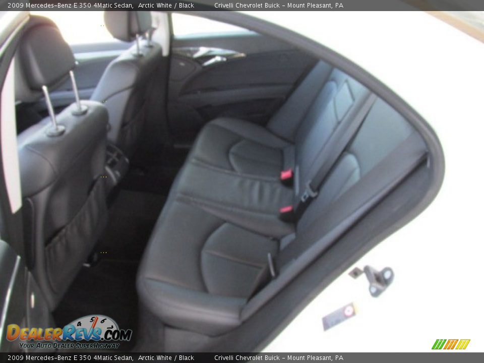2009 Mercedes-Benz E 350 4Matic Sedan Arctic White / Black Photo #27