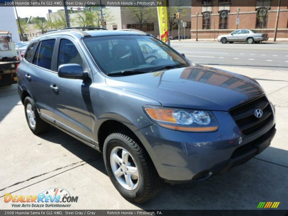 Front 3/4 View of 2008 Hyundai Santa Fe GLS 4WD Photo #3
